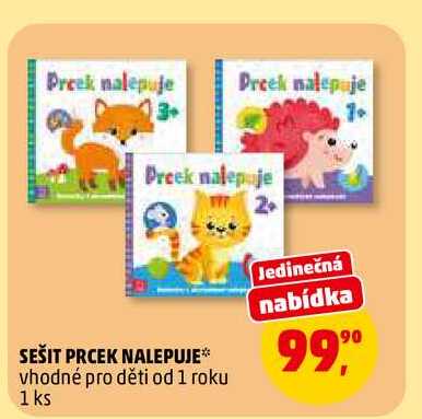 SEŠIT PRCEK NALEPUJE, 1 ks 