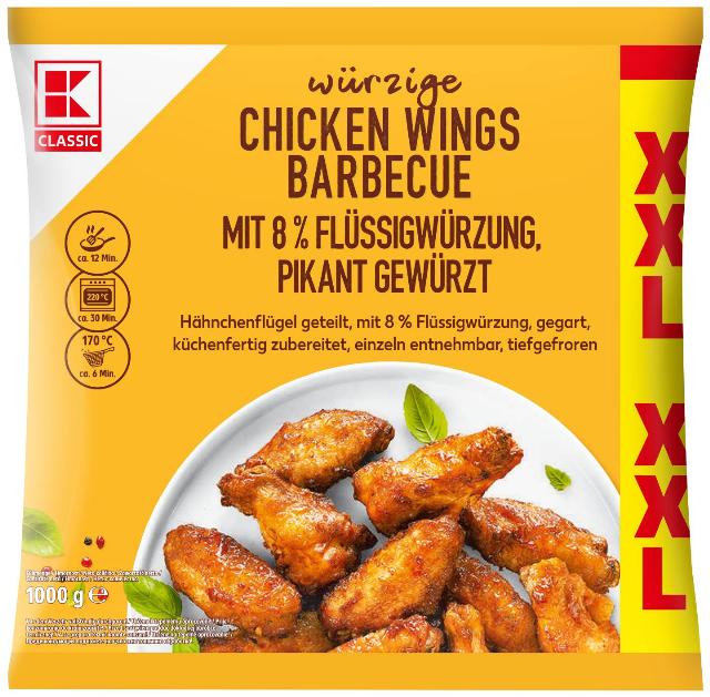K-CLASSIC Kuřecí křídla BBQ XXL mražená
