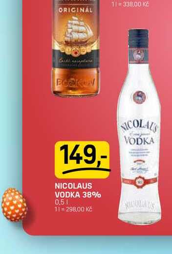 NICOLAUS VODKA 38% 0,5l