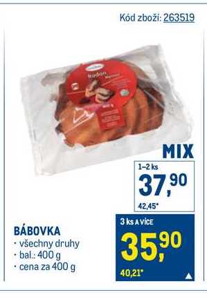BÁBOVKA všechny druhy 400 g