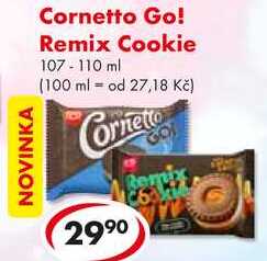 Cornetto Go! Remix Cookie, 107-110 ml 