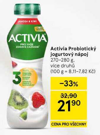 Activia Probiotický jogurtový nápoj, 270-280 g 