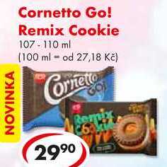 NOVINKA Cornetto Go! Remix Cookie, 107-110 ml 