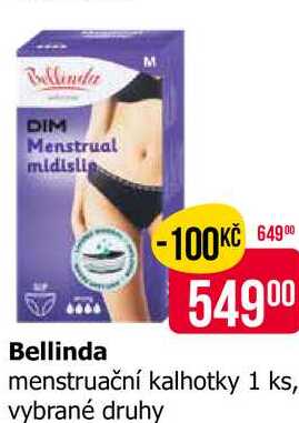 Bellinda menstruační kalhotky 1 ks, vybrané druhy