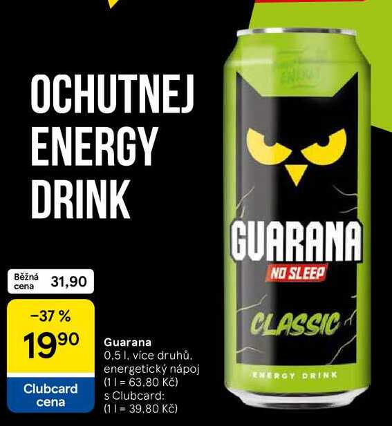 Guarana, energetický nápoj, 0.5 l