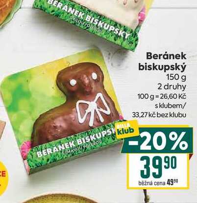 Beránek biskupský 150 g 