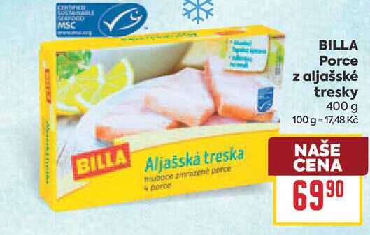 BILLA Porce z aljašské tresky 400 g