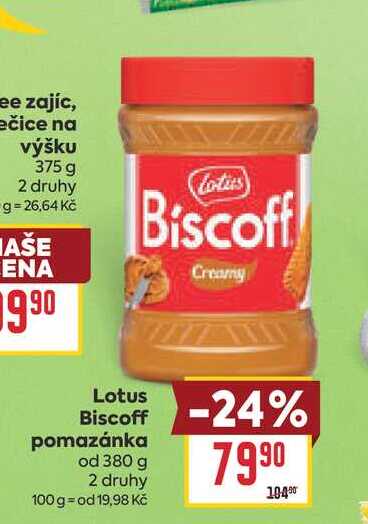 Lotus Biscoff pomazánka od 380 g 