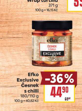 Efko Exclusive Česnek s chilli 180/110 g 