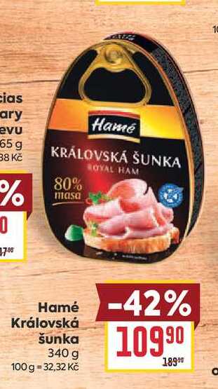 Královská šunka 340 g 