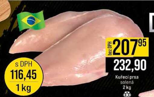 Kuřecí prsa solená 2 kg 