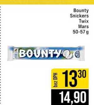 Bounty Snickers Twix Mars 50-57 g