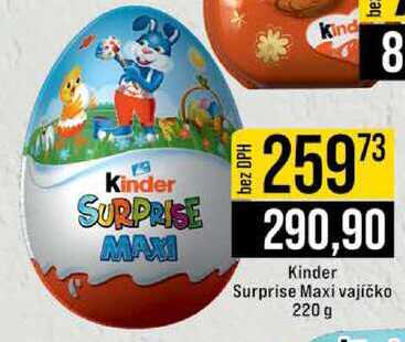 Kinder Surprise Maxi vajíčko 220 g  