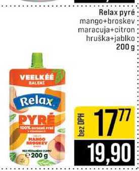 Sleva - Relax pyré mango+brosk Relax pyré mango+broskev maracuja+citron ...