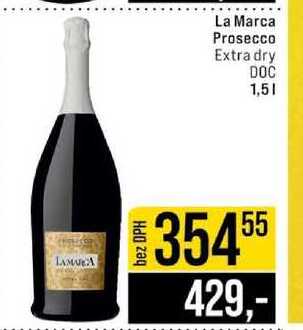La Marca Prosecco Extra dry DOC 1,5l