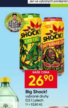 Big Shock! vybrané druhy 0,5l