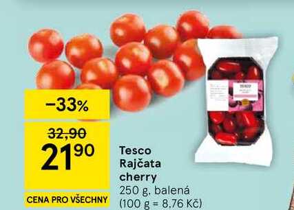 Tesco Rajčata cherry, 250 g, balená