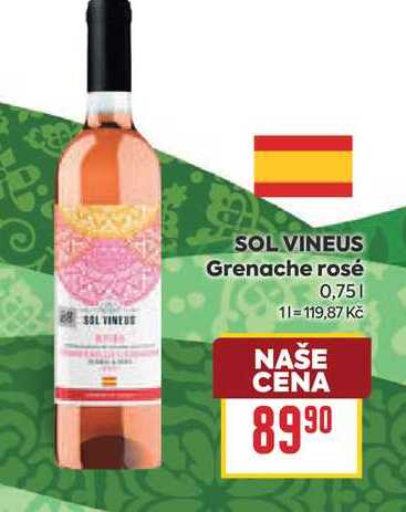 SOL VINEUS Grenache rosé 0,75l
