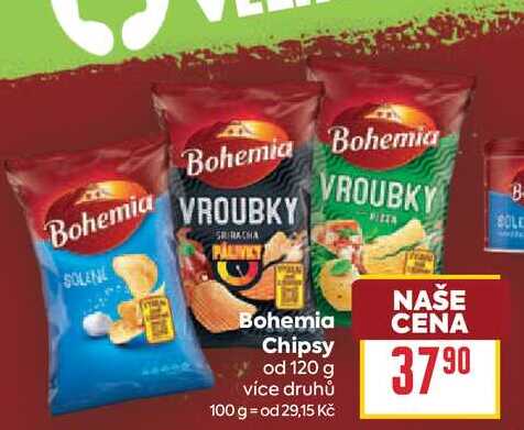 Bohemia Chipsy od 120 g