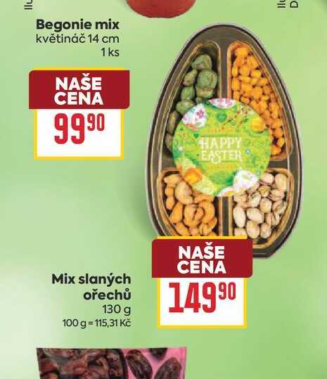 Mix slaných ořechů 130g