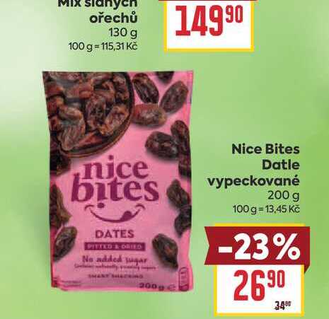 Nice Bites Datle vypeckované 200 g 