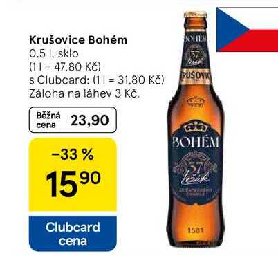 Krušovice Bohém, 0.5 l