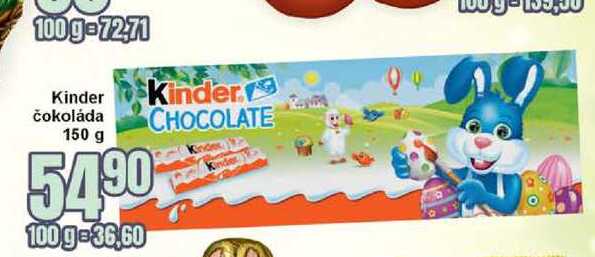 Kinder čokoláda 150 g 