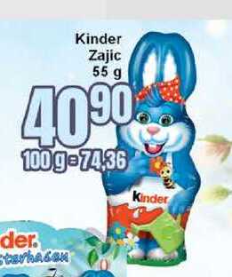 Kinder Zajic 55 g 