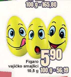 Figaro vajíčko smajlíci 10,5 g 