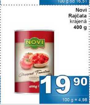 Novi Rajčata krájená 400g