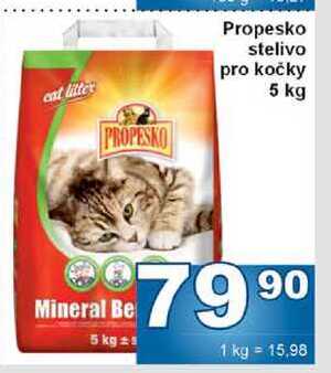 Propesko stelivo pro kočky 5 kg 
