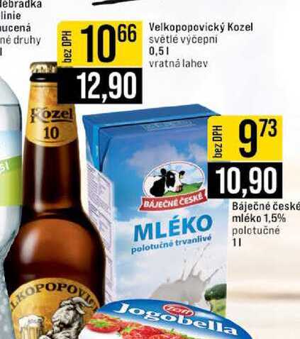 Velkopopovický Kozel světlé výčepní 0,5l