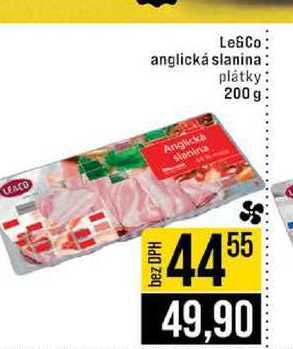 Le&Co anglická slanina plátky 200 g