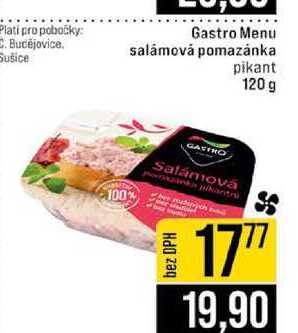 Gastro Menu salámová pomazánka pikant 120 g