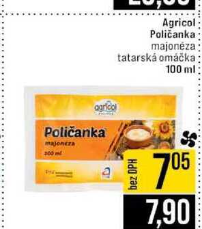 Agricol Poličanka majonéza tatarská omáčka 100 ml