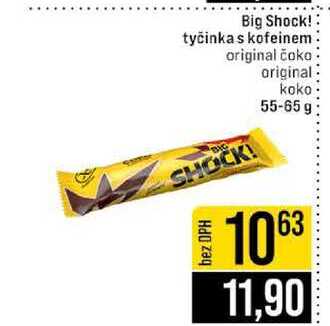 Big Shock! tyčinka s kofeinem original čoko original koko 55-65 g