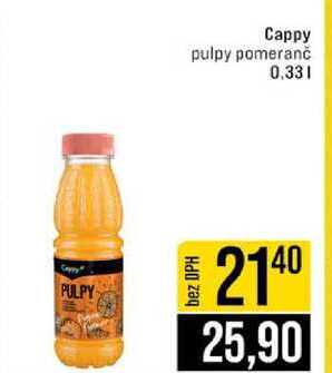 Cappy pulpy pomeranč 0.33l