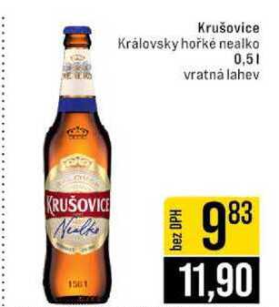 Krušovice Královsky hořké nealko 0,5l