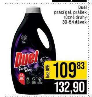 Duel prací gel, prášek různé druhy 30-54 dávek