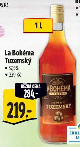 La Bohéma Tuzemský, 1 l