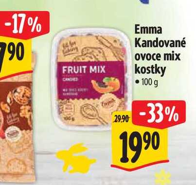   Emma Kandované ovoce mix kostky 100 g 