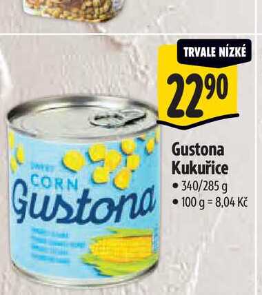 Gustona Kukuřice 340/285 g  