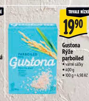 Gustona Rýže Parboiled varné sáčky 400 g