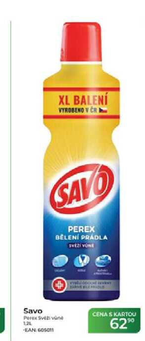 SAVO Perex svěží vůně 1,2l 