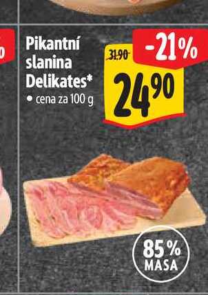 Pikantní slanina Delikates 100 g