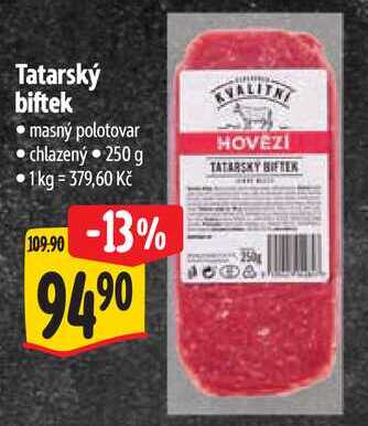 Tatarský biftek, 250 g