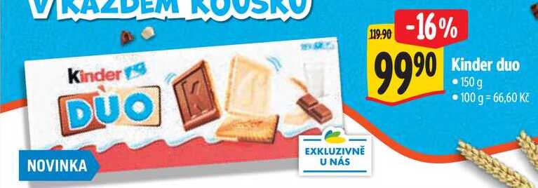 Kinder duo, 150 g 