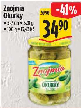 Znojmia Okurky, 520 g