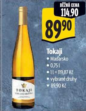 Tokaji, 0,75 l