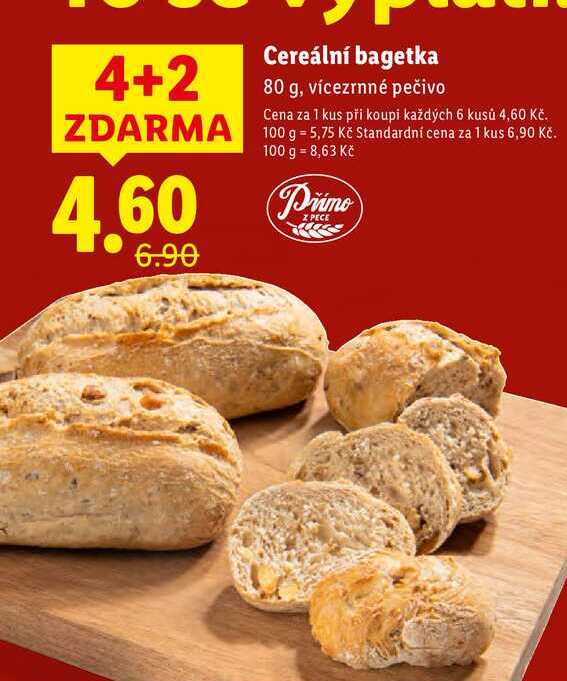 Cereální bagetka, 80 g